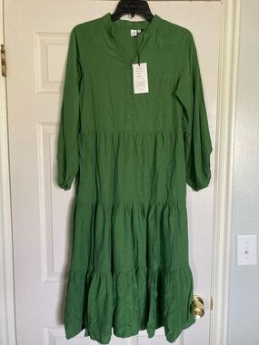 Green Tiered Dress